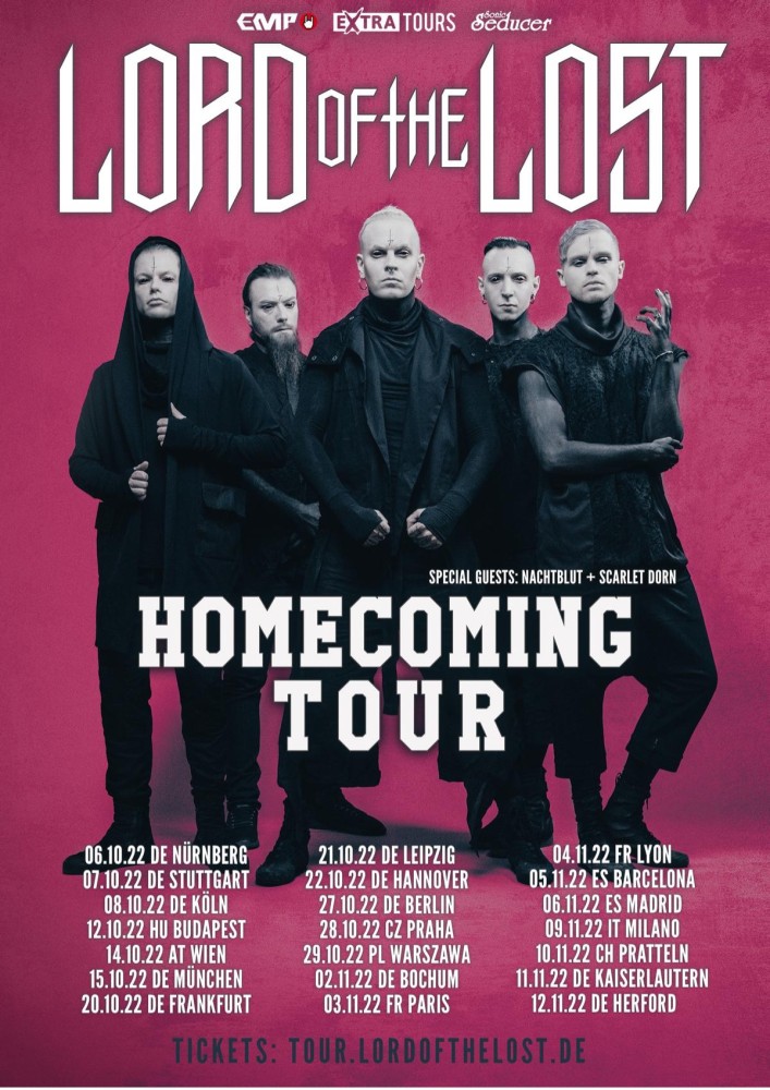 LORD OF THE LOST annonce sa tournée européenne en tête d'affiche pour l'Automne 2022.