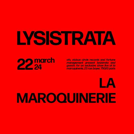 Lysistrata sort HORNS et annonce une première date en 2024 à La Maroquinerie  