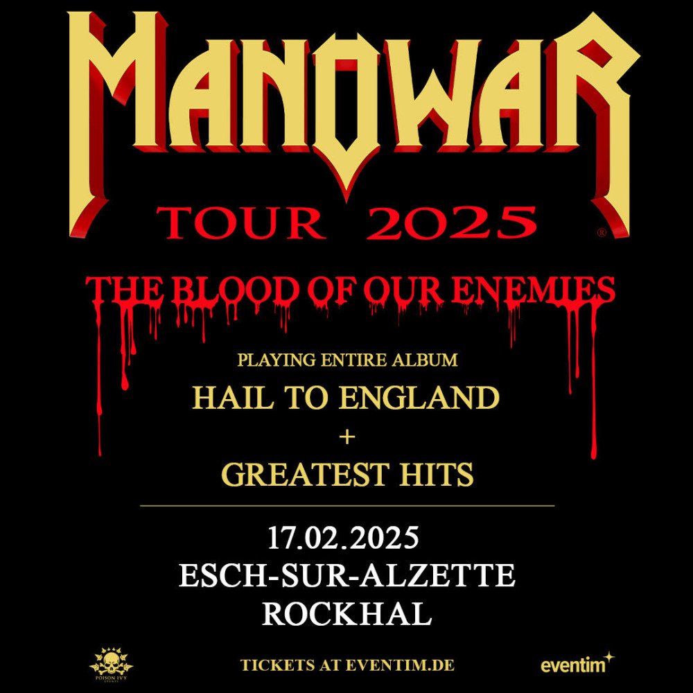 MANOWAR en concert pour la 1ère fois au Luxembourg le 17 février 2025 ! 