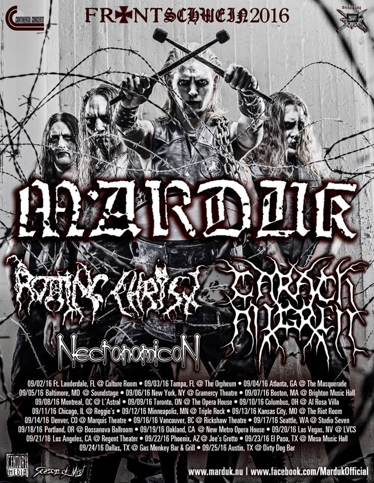 Marduk annonce sa tournée nord américaine