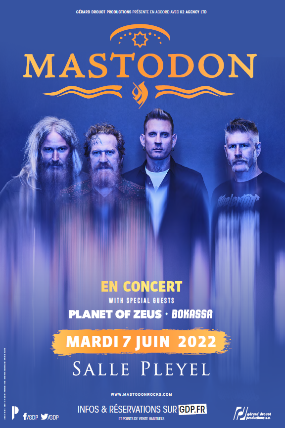 MASTODON en concert ! A ne pas rater ! 