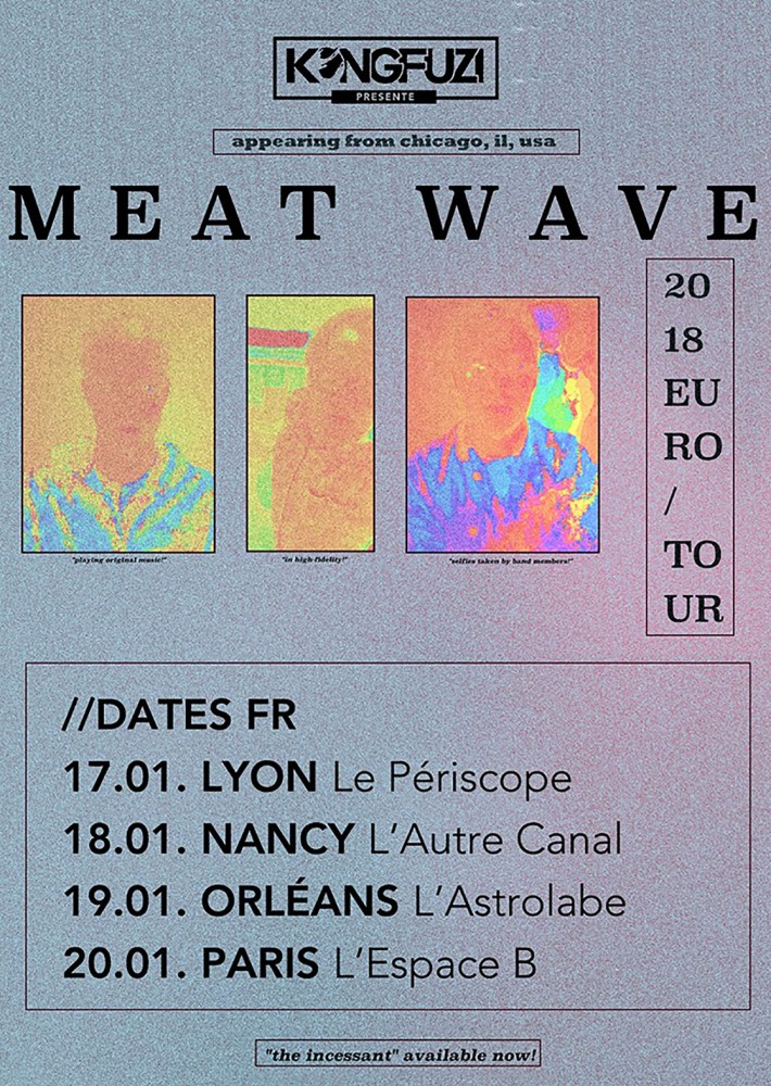 MEAT WAVE : 4 dates en France en janvier avec DECIBELLES : Lyon, Nancy, Orléans et Paris !  