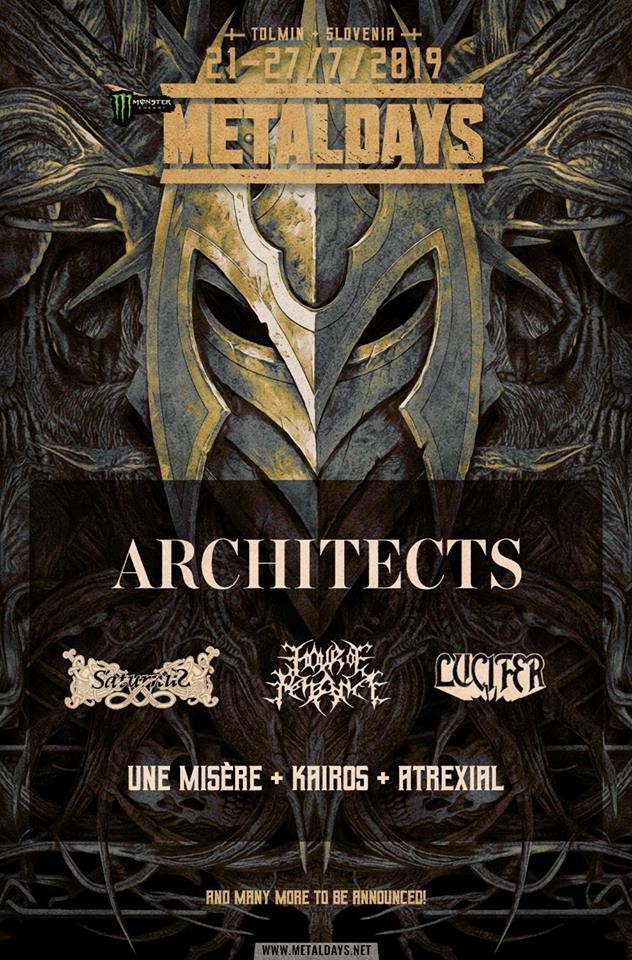 Metal Days..........Et encore des noms pour le line-up!!!!! Architects en Headline! 