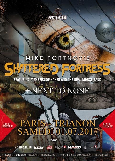 Mike Portnoy's Shattered Fortress en concert au Trianon le 01/07/2017! 