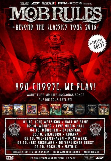 MOB RULES...une nouvelle vidéo lyrique et les dates de leur tournée! 