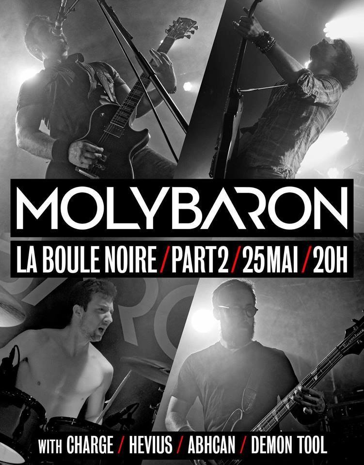 MOLYBARON en concert à La Boule Noire le 25 mai ! 