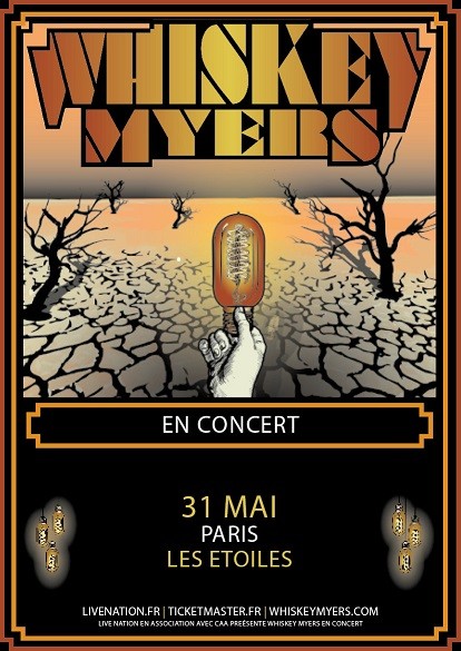 Ne manquez pas WHISKEY MYERS en concert pour la 1ère fois en France !