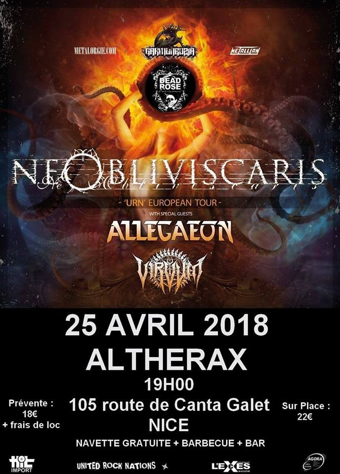 NE OBLIVISCARIS c'est demain à l'Altherax (Nice)  