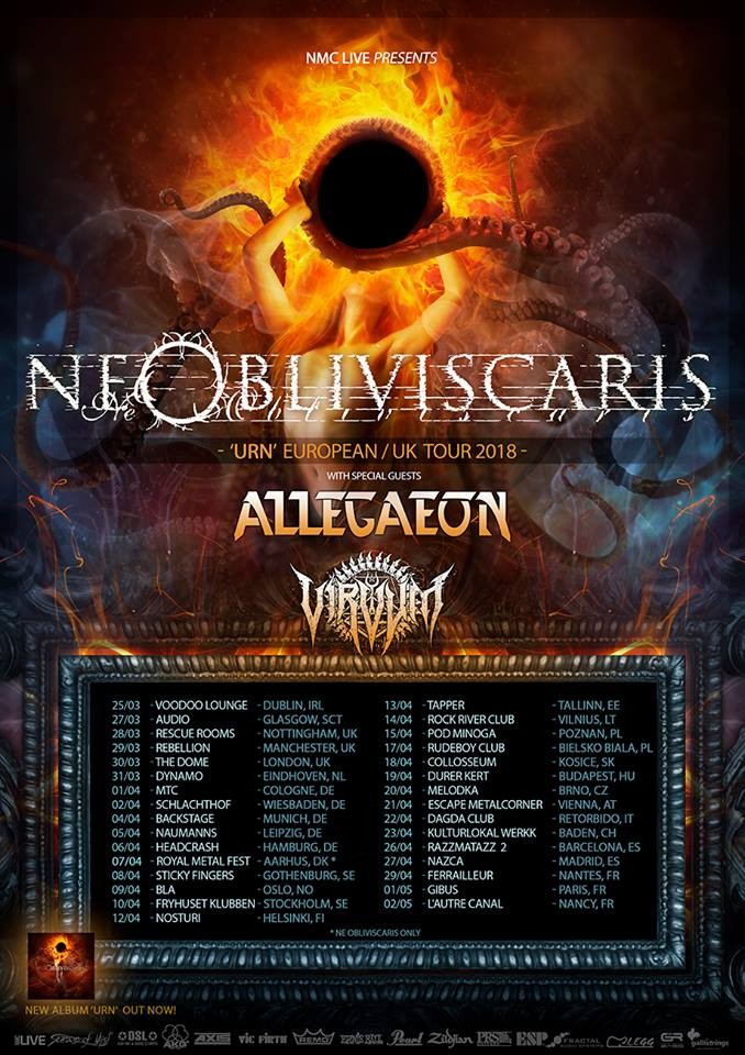 Ne Obliviscaris part en tournée 