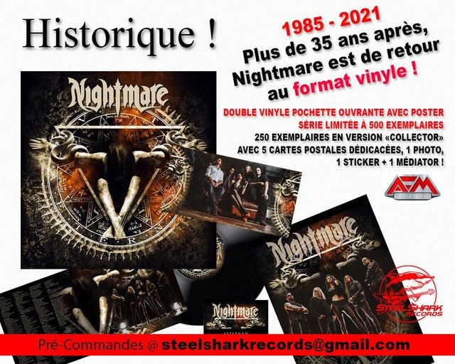 Nightmare sort la version vinyle de son dernier album !! 