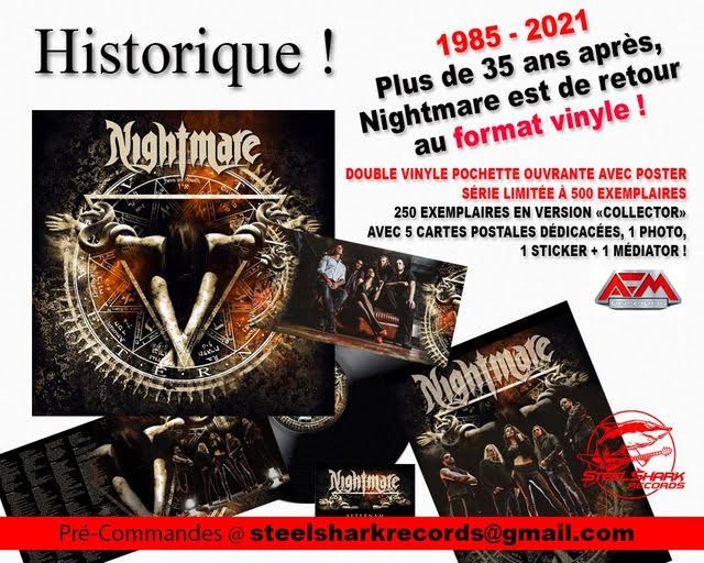 Nightmare sort la version vinyle de son dernier album !!