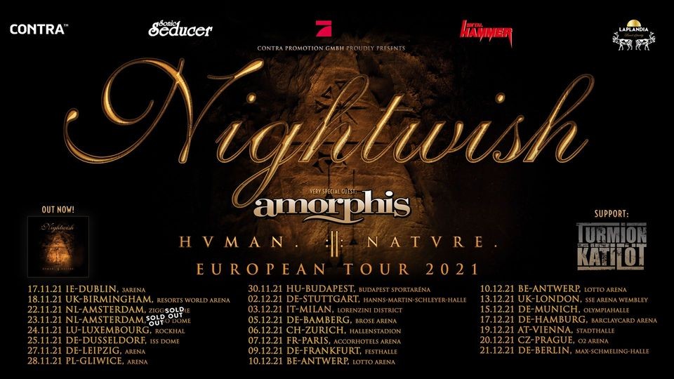 Nightwish à l'Accor Arena le 7 décembre 2021 