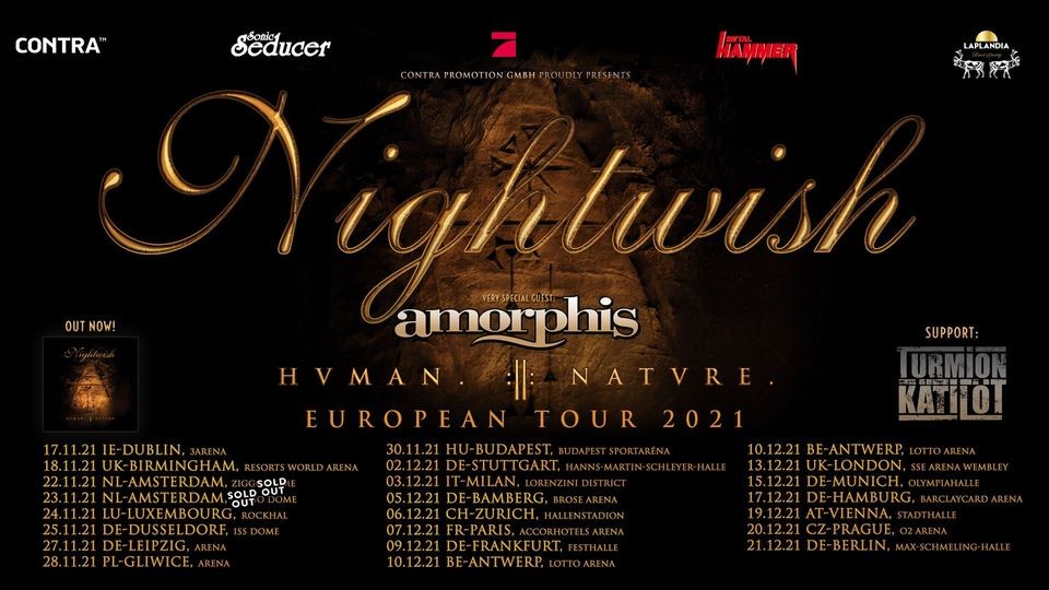Nightwish à l'Accor Arena le 7 décembre 2021