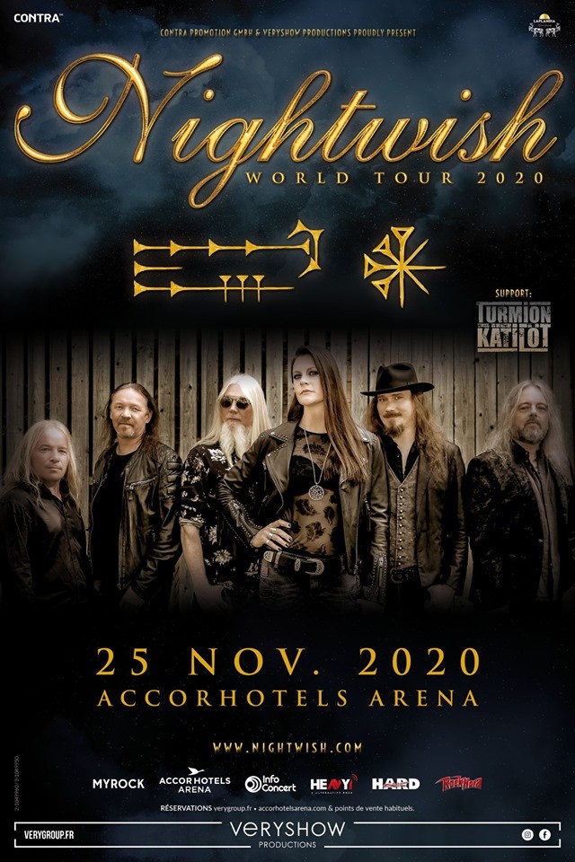 Nightwish donne rendez-vous à ses fans français le 25 novembre à l'AccorHotels Arena !