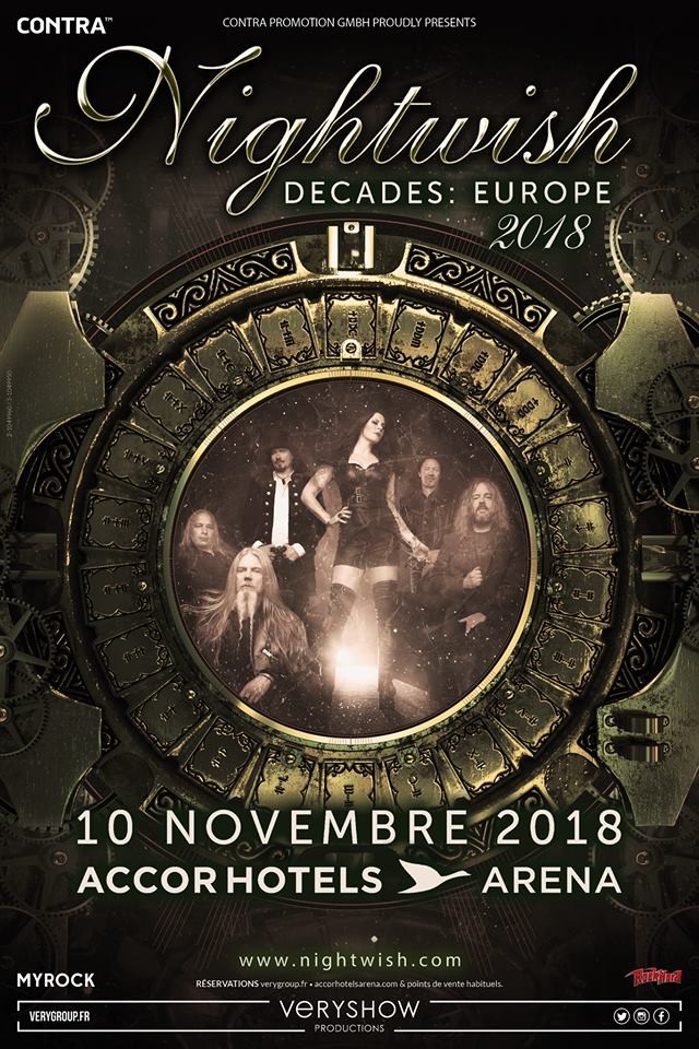 Nightwish Tournée \'\'Decades: Europe 2018\'\'! 