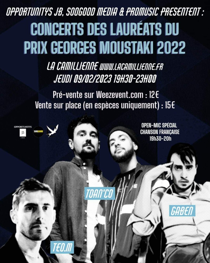 OPPORTUNITYS JB (Promotion des concerts à la Camillienne 
