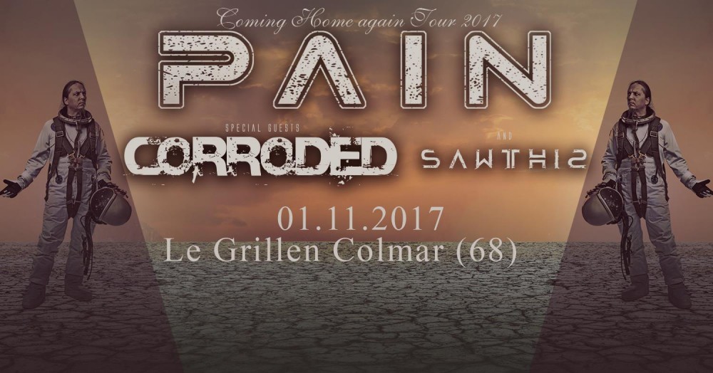 PAIN :  En concert le 1er novembre au Grillen Colmar!  