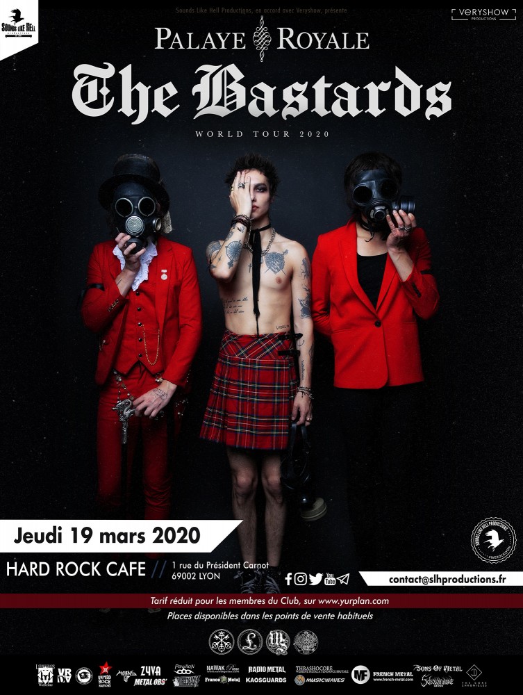 Palaye Royale en concert au Hard Rock Café à Lyon, en mars 2020!