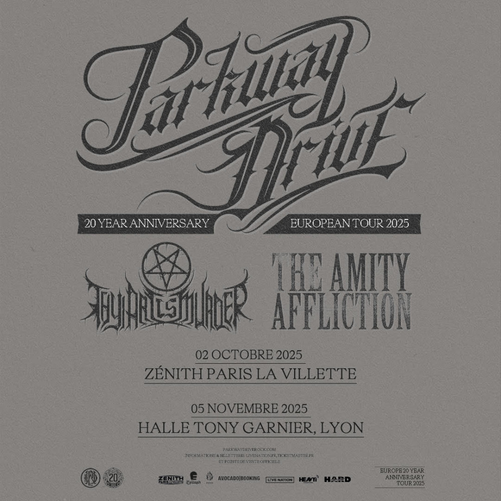 PARKWAY DRIVE annonce 2 concerts "anniversaires" en France ! 
