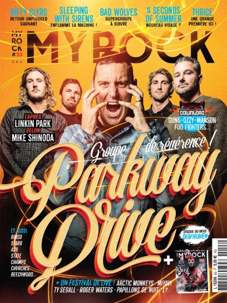 PARKWAY DRIVE en couverture de My Rock et nouvelle date à l'Olympia pour 2019 !! 