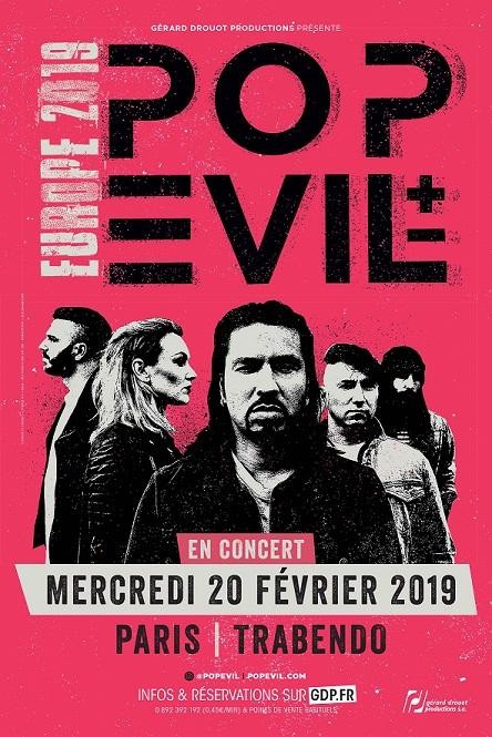 Pop Evil, enfin en concert à Paris!!! 