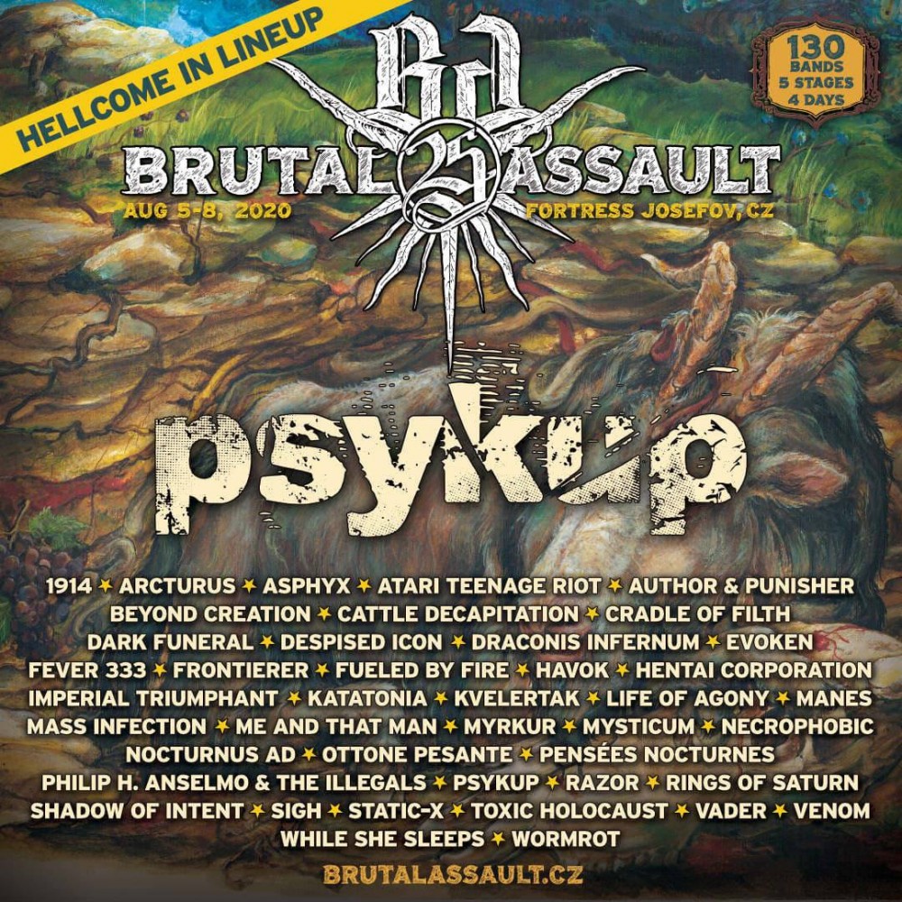 Pour ses 25ans, le Brutal Assault accueillera Psykup ! 
