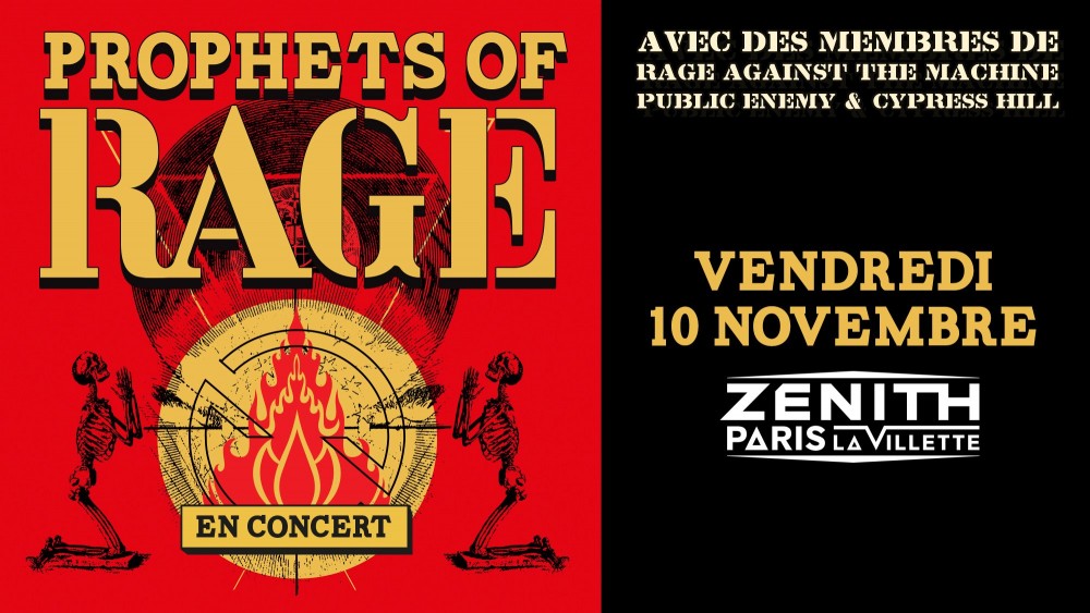 PROPHETS OF RAGE, entrée explosive au Top Album ! Nouveau clip encore censuré par YouTube ! Concert à Paris au Zénith le 10 novembre ! 