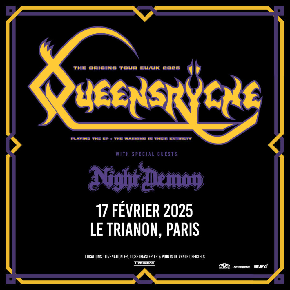 QUEENSRYCHE, "The Origins Tour" arrive bientôt en France ! 