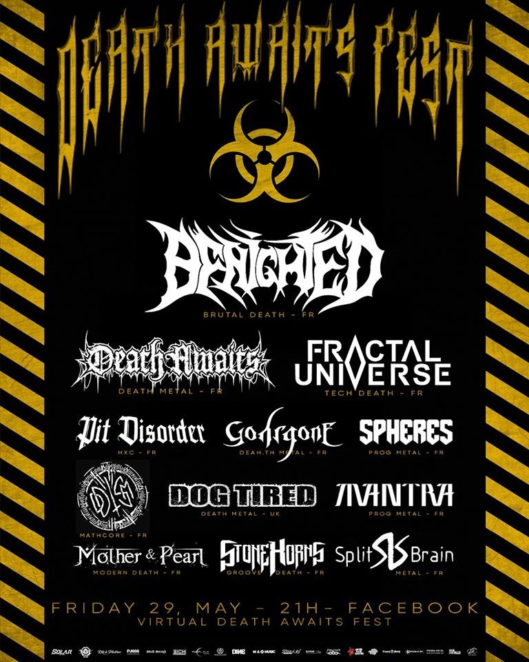 Rendez vous le 29 mai pour le DEATH AWAITS FEST virtuel  