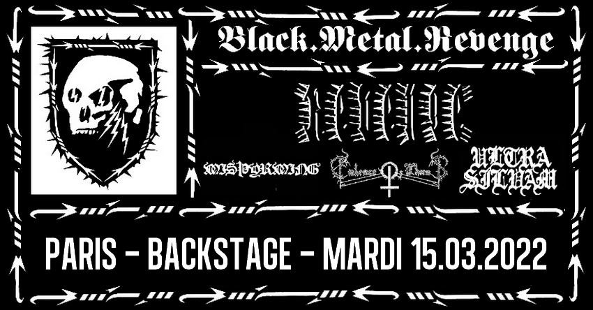 Revenge, Mispyrming, Embrace Of Thorns et Ultra Silvam au O'Sullivans Backstage By The Mill le 15/03/2022 