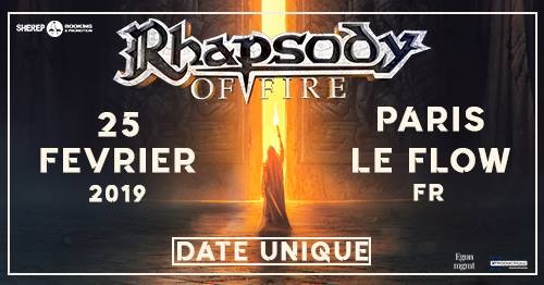 RHAPSODY OF FIRE sera à PARIS  le 25 Février pour une date unique en France! 