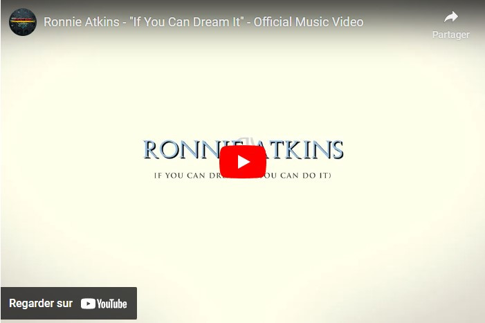 Ronnie Atkins sort le clip de 'If you Can Dream It' extrait de son troisième album studio "Trinity" 