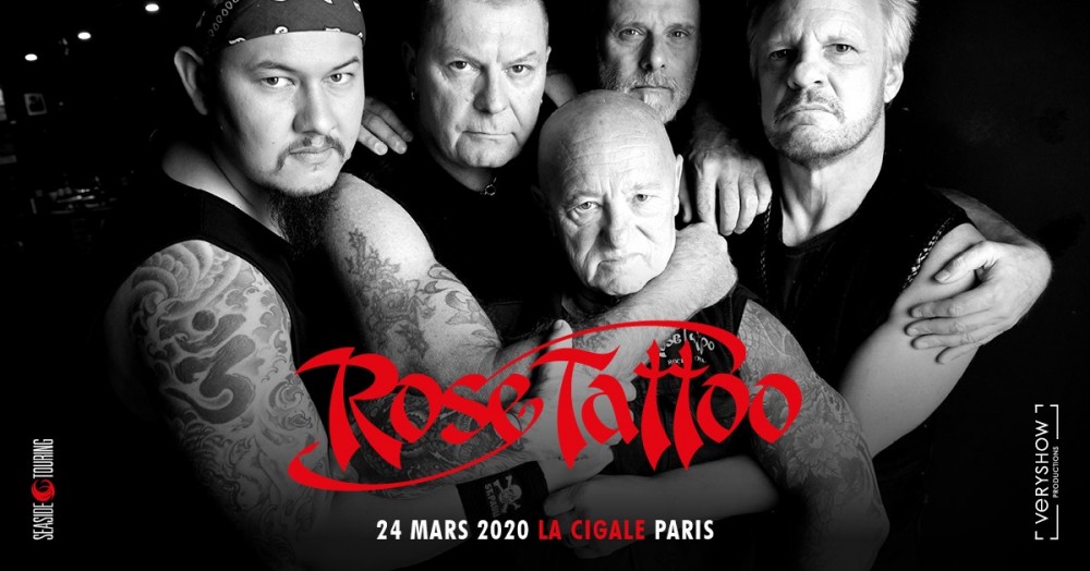 Rose Tattoo à La Cigale la nouvelle  date est le 4 juillet 2021 