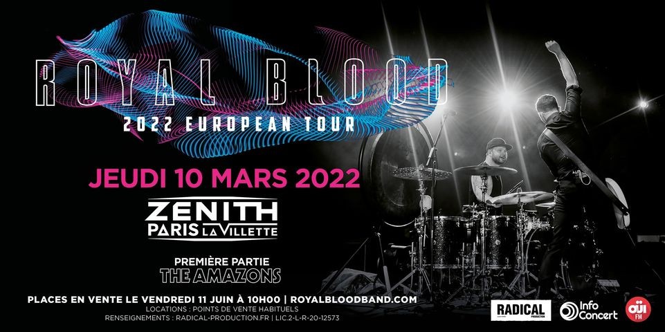 Royal Blood au Zénith de Paris le 10 mars 2022 