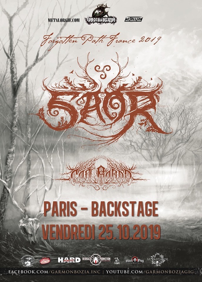 Saor, Cân Bardd le vendredi 25 octobre 2019 au O'Sullivans Backstage By The Mill ! 
