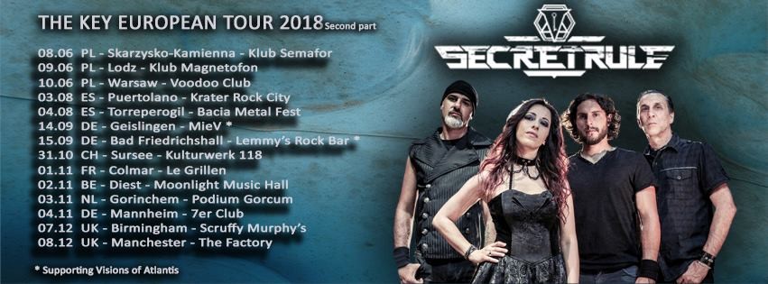 Secret Rule, Beyond God et Shadowrise, en concert le jeudi 1er novembre au Grillen/Colmar! 