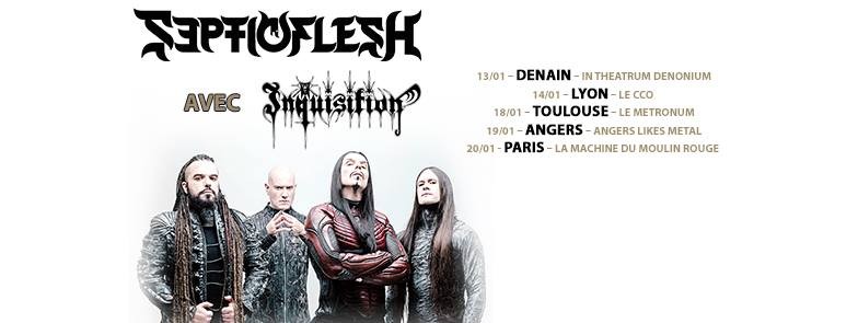 SEPTIC FLESH partira en tournée Française en Janvier 2018!!  