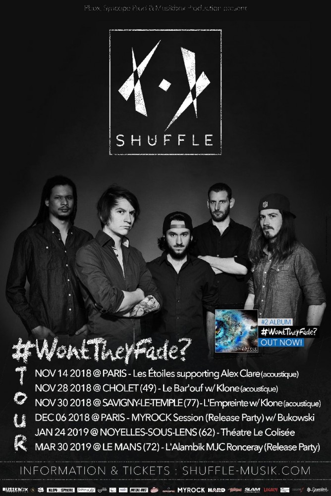 Shuffle, un second album dans les bacs le 23 novembre et une tournée! 