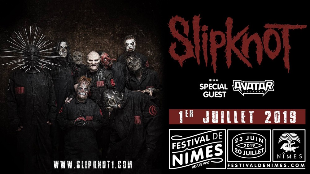 Slipknot s'associe à Avatar avec le projet d'enflammer les Arènes de Nîmes !