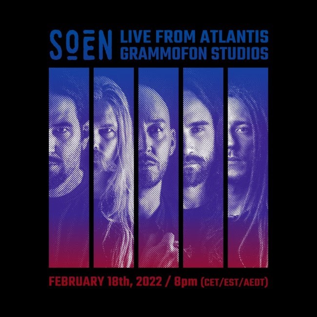 SOEN : "LIVE FROM ATLANTIS GRAMMOFON STUDIOS" le 18 février prochain 