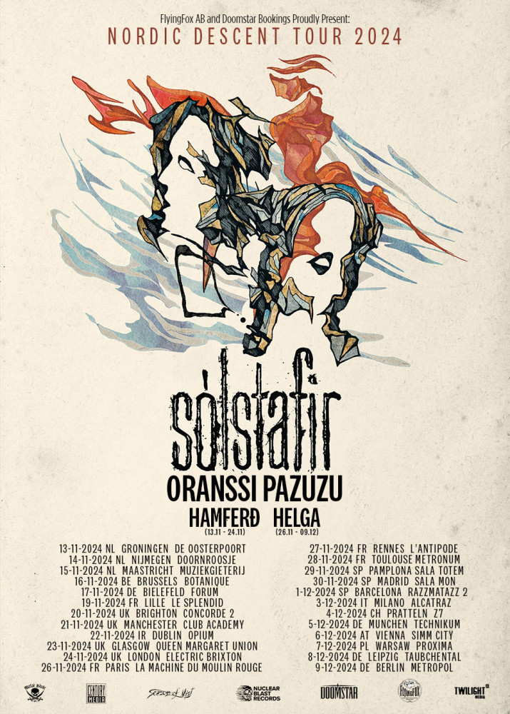 SÓLSTAFIR signe avec Century Media Records et annonce une tournée européenne en novembre/décembre 2024. 