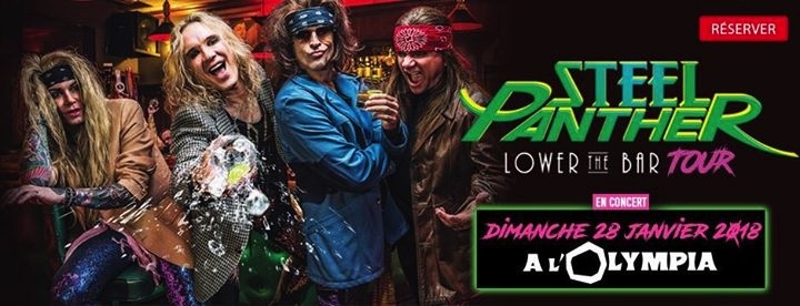 STEEL PANTHER en concert dimanche 28 janvier à l'Olympia ! 
