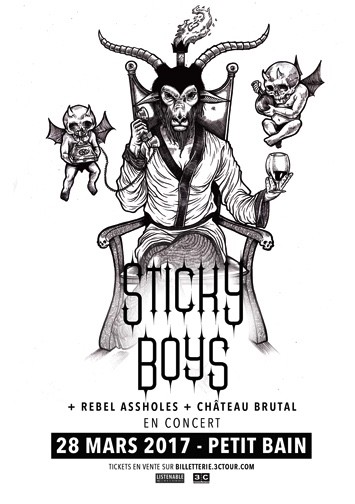 STICKY BOYS en concert c'est ce soir à Paris!!!! 