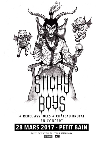 STICKY BOYS en concert le 28 mars prochain à Paris/ Le Petit Bain ! 