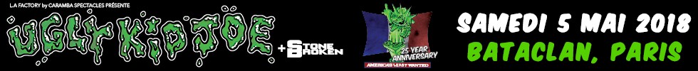STONE BROKEN à découvrir en mai en 1ère partie d'Ugly Kid Joe, puis en juin au Download! 