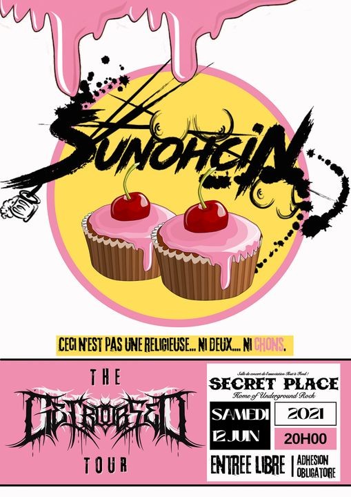 SUNOHCIN (Nichon Vs Metal) en concert au Secret Place le 12 juin 2021