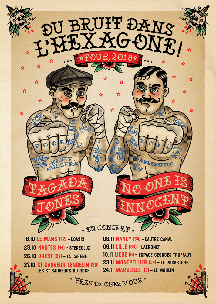 TAGADA JONES annonce une nouvelle tournée avec NO ONE IS INNOCENT ! 