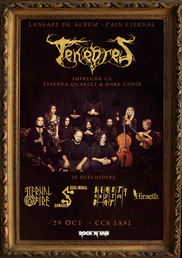 TENEBRES : Nouvel album pour cet automne et tournée nationale!  