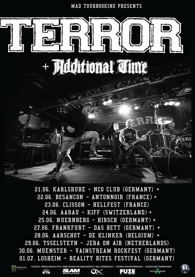 TERROR annonce son nouvel album + dates de tournée !
