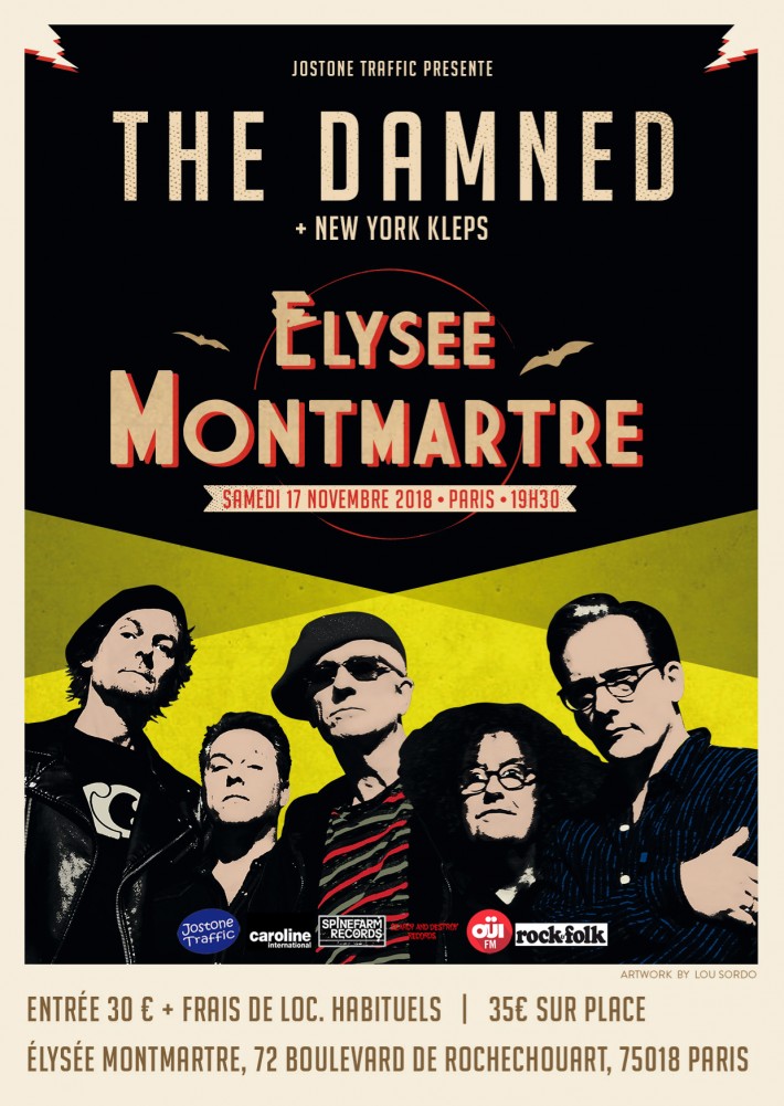 The Damned, en concert à Paris, le 17 novembre prochain! 
